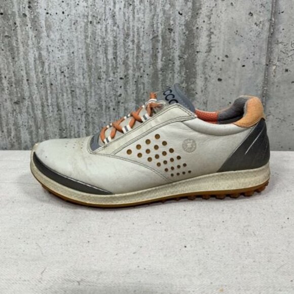 ECCO Biom Hybrid Hydromax Women’s EU 37 US 6/6.5 Golf Shoe Beige Orange - Picture 5 of 12